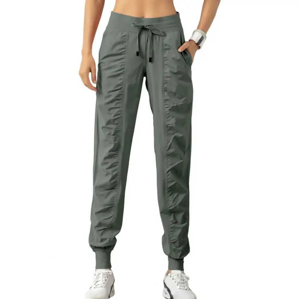 Stylish High Waist Drawstring Soft Breathable Fabric Ankle-banded Loose for Sports Women Pants Comfortable Womens Cargo PantsX241008