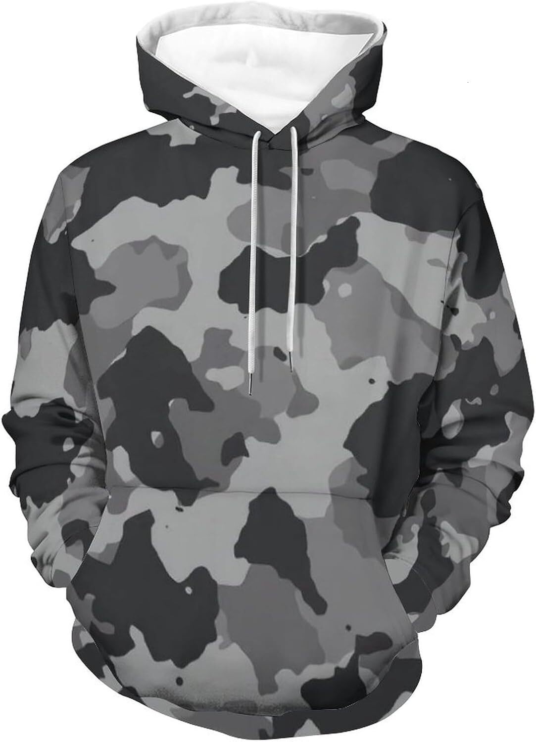 Hoodie for Mens Womens Mens Camo Hoodie Lightweight Camouflage Outdoor Wear Long Sleeve Pullover for Daily and Outdoor Activities Graphic cool