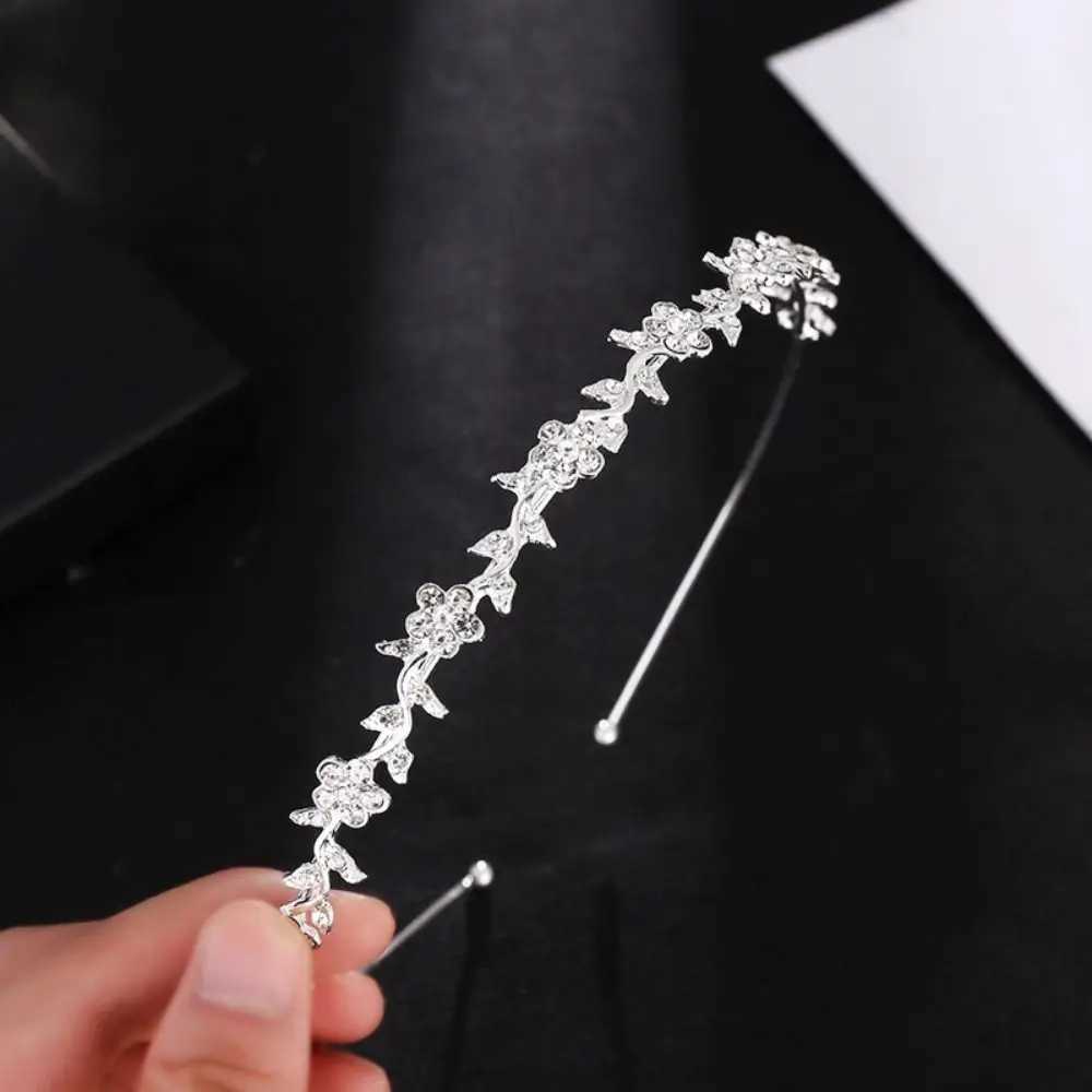 Crystal water drill with pearl female wedding headpiece headband headband W241007