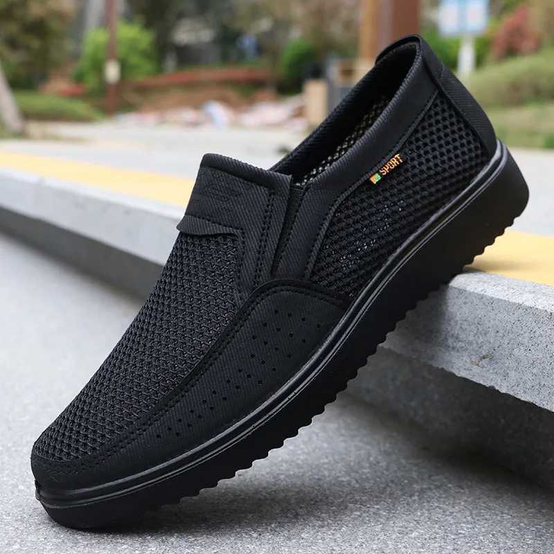 Canvas shoes mens classic Loafers mens casual breathable Versatile Walking Flat mens sports shoes Plus size Y241008