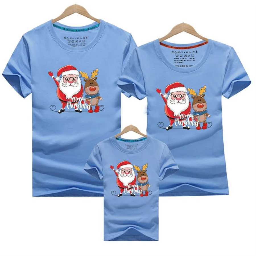 Christmas Family Appearance Mom and Me Clothes Adult Childrens T-shirt Baby jumpsuit Father Mother Daughter Son Match Family Clothing W241008
