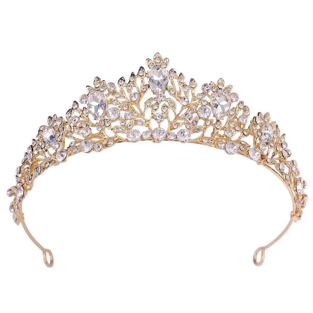 Minimalist Gemstone Crystal Crown Womens Hair Accessories Banquet Rhinestone Tiaras Wedding Jewelry Hair Accessories W241007