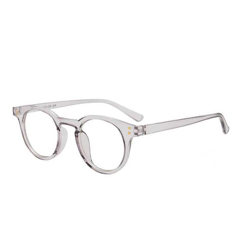 2021 fashion New transparent point Plain glasses PC plain glass spectacles vintage eyeglass round frame glassesX241008