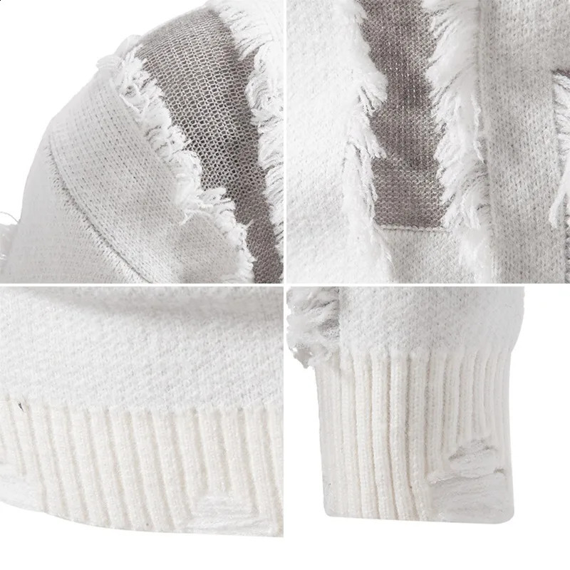 2024 Autumn and Winter Knitted Sweater Mens Warm Fashionable Pullover Sweaters 240930