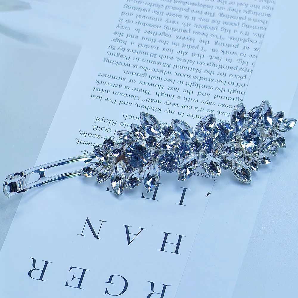 Diamond Hair Clip Flower Hair Barrel Crystal Pearl French Hair Clip Valentines Day Wedding Ball Accessories W241007