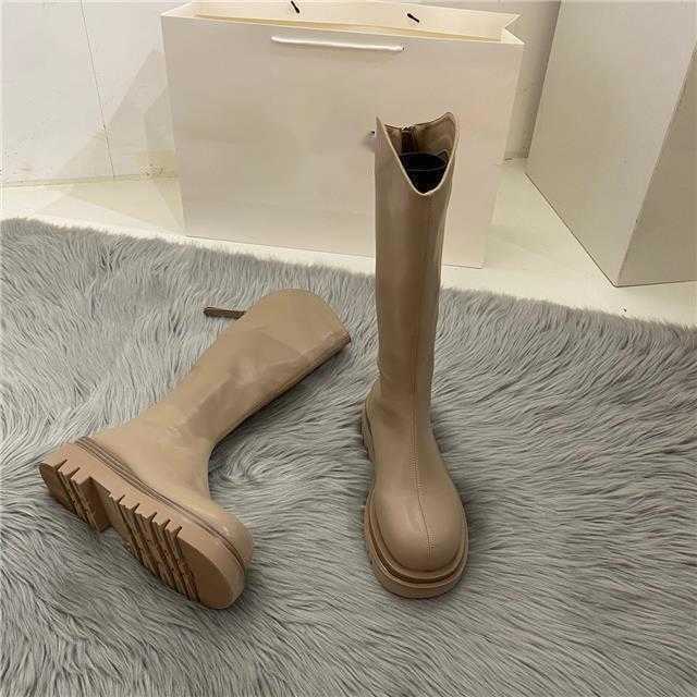Over The Knee Long Martin Boots For Women In The Autumn Fashion Boots Thick Soled Slim Flat Fashion High Knight Boots Trend 240826