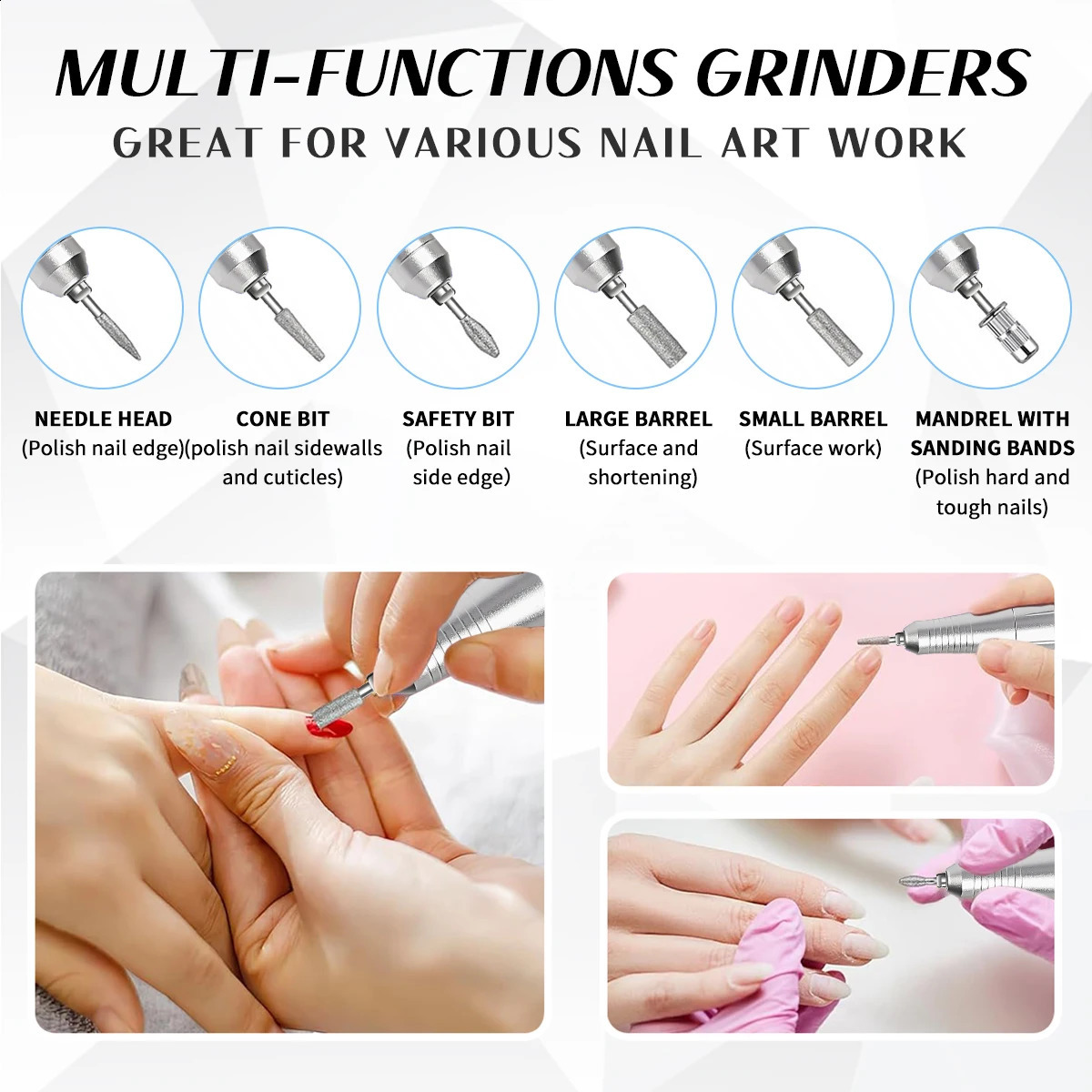 2-in-1 Portable 45000RPM Nail Drill Machine Rechargeable for Manicure Professional Nail Lathe With UV LED Lamp Nail Equipment 240927