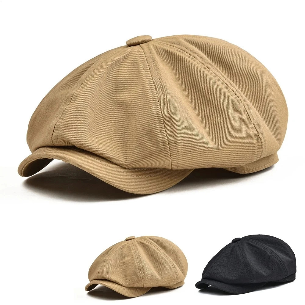 Fashion Matching s Boys Hat suitable for both men and womens outdoor tanning beret hats painted hats and outdoor casual octagonal hats 241007
