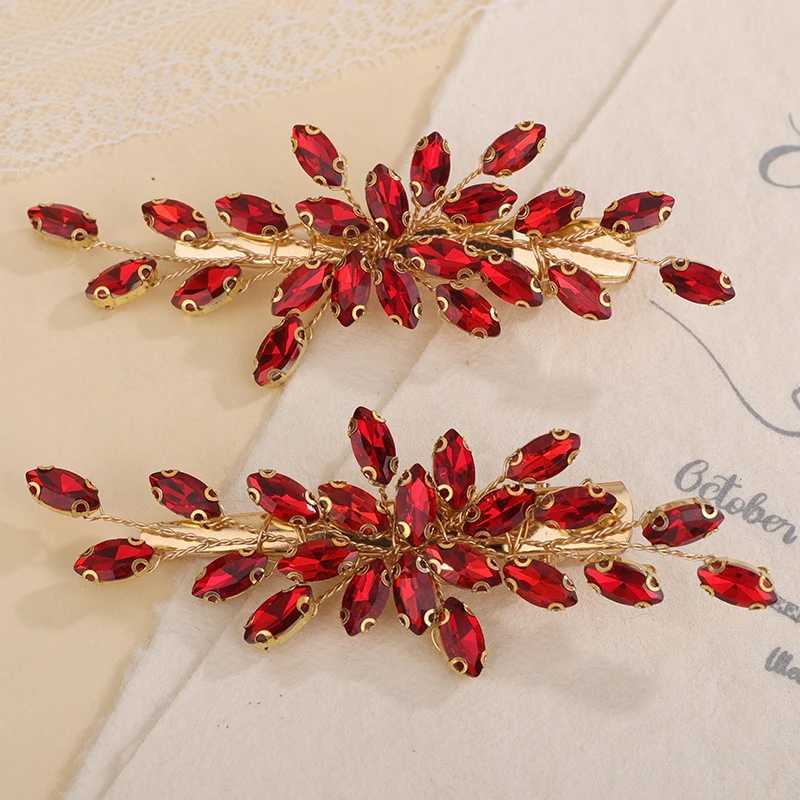 13 color bridal wedding hair clip womens hair piece rhinestone hair clip bridal hair accessory crystal head W241007