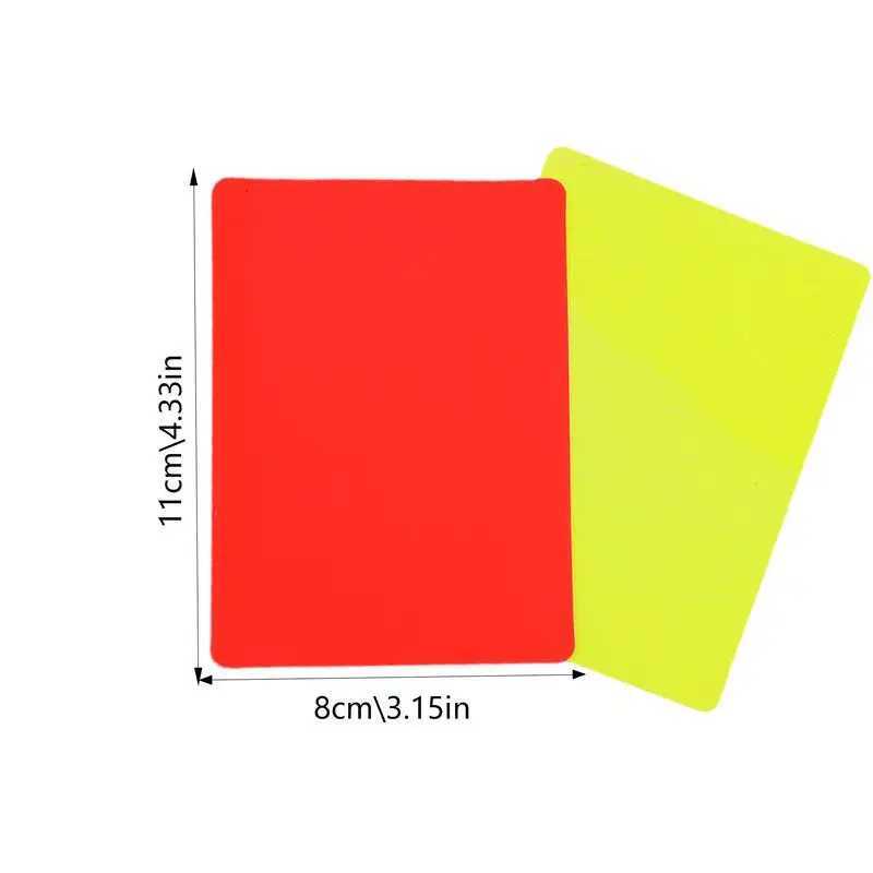 Football Reree Red Card and Yellow Card Tool Profinal Football Match Reree Kit Football Standard CardW241008