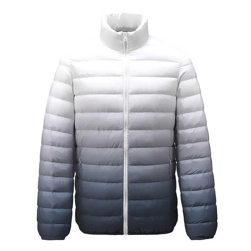 2023 lightweight Down jacket mens short autumn and winter top white duck down winter warm coat large mens clothingXJ241008