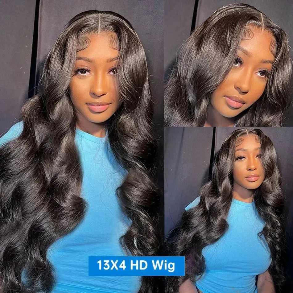 13x6 Hd Lace Frontal Wig Body Wave 200 Density Human Hair Wig 30 38 Inches Loose Wave Lace Front Wig Preplucked For Black WomenXJ241008