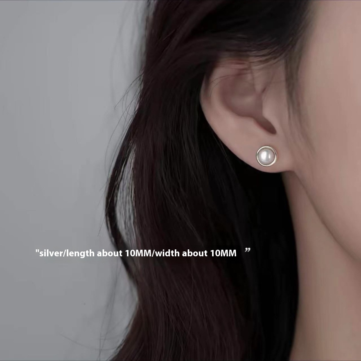 needle pearl for women with a high-end feel, light 2024 new earrings, niche earrings
