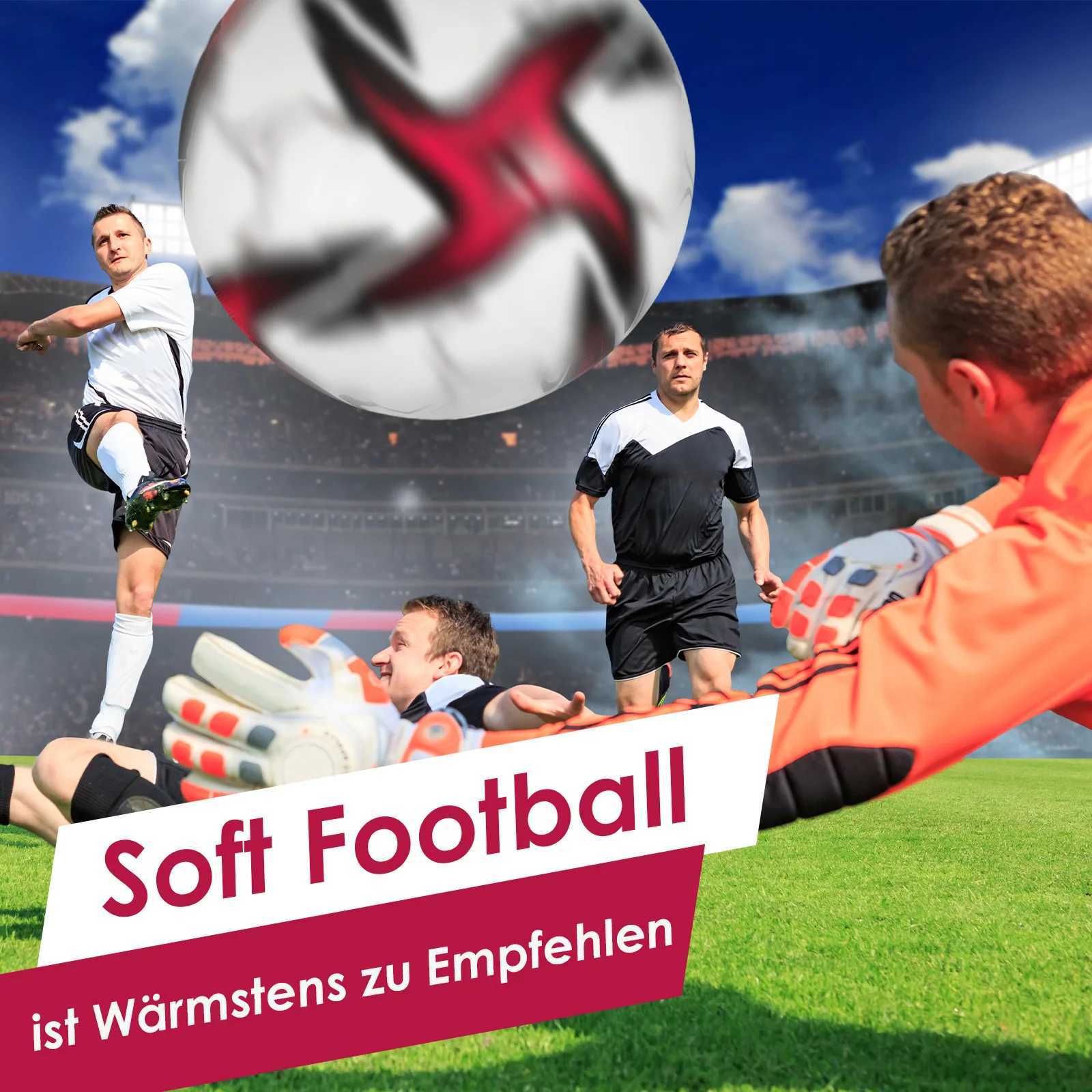 Precision performance football ball soft PVC cover for ague matches used for smooth processing of football redW241008