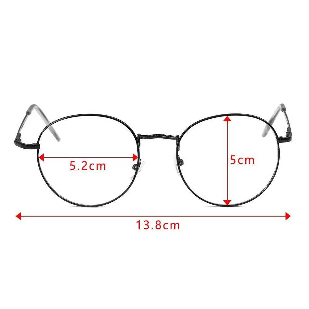 Vintage Metal Round Glasses Frame Women Men Clear Lens For Presbyopia Spectacles Eyeglasses Hyperopia Eyewear UnisexX241008