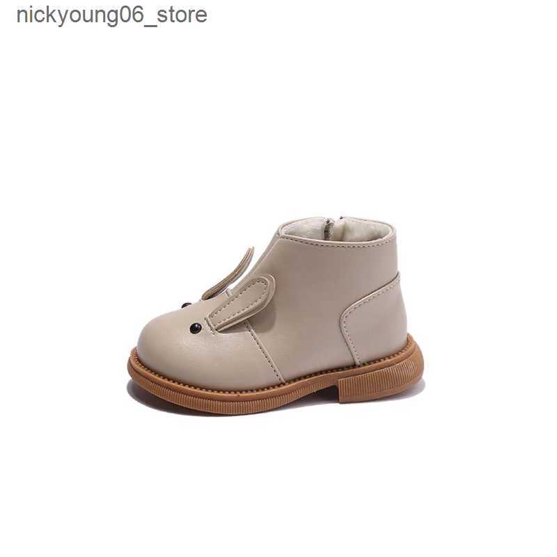Boots Zapatos Nia Suede Kid Boot 2023 Winter Soft Sole Girl Ankle Boot Fashion Princess Boot Thickened Leather Boot Kids Shoe Botines L240910