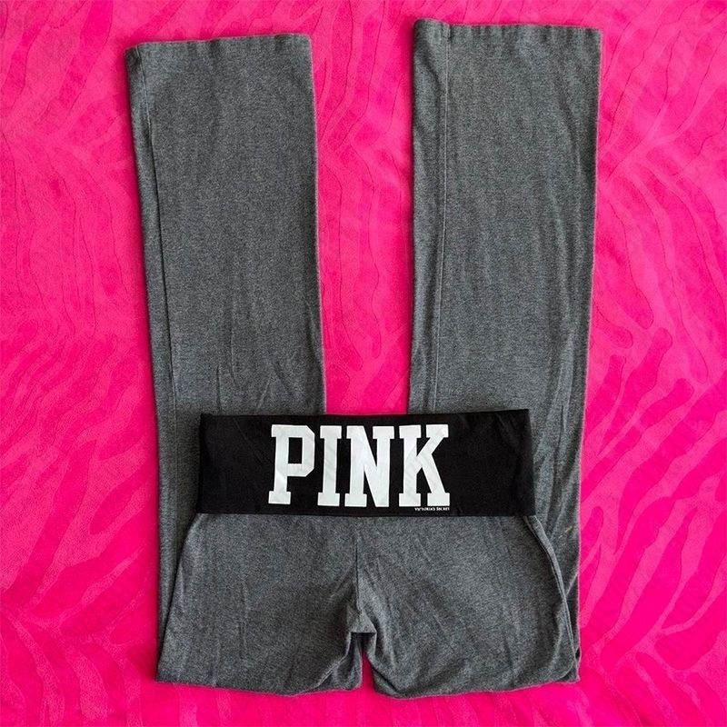 Emo Girls Punk Grey Pants Y2K Harajuku Aesthetic Pockets Vintage Letter Printed Streetwear Casual Fashion Womens 241007