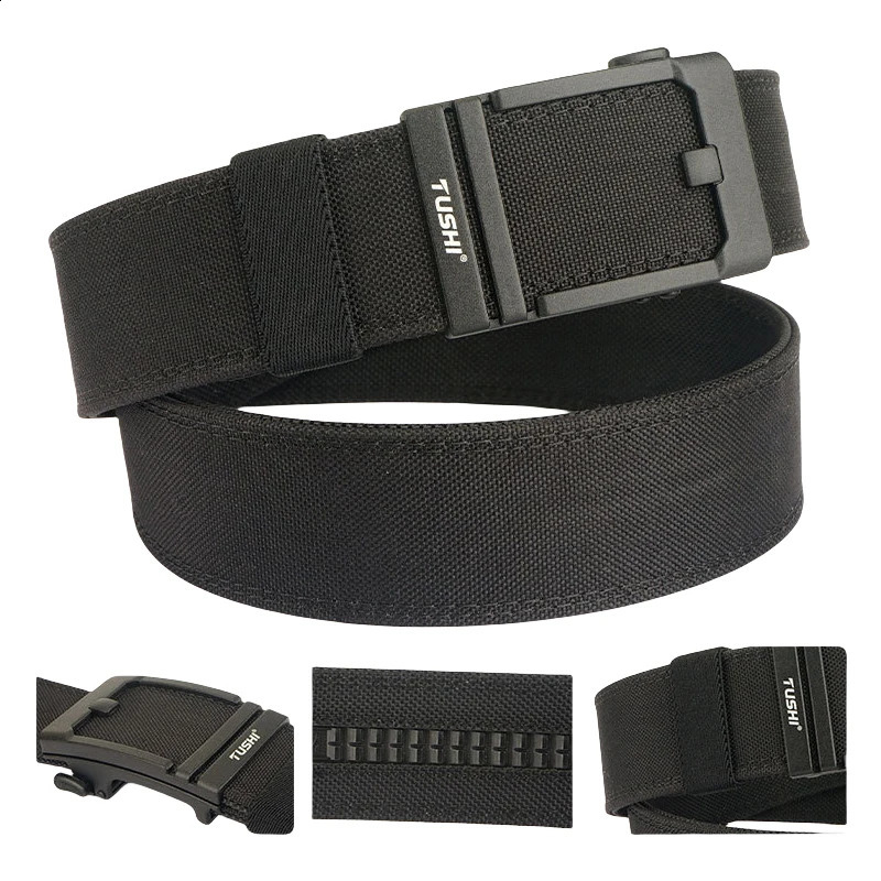 4.3cm wide tactical canvas belt outdoor sports training jeans accessories womens nylon automatic buckle waist belt 240925
