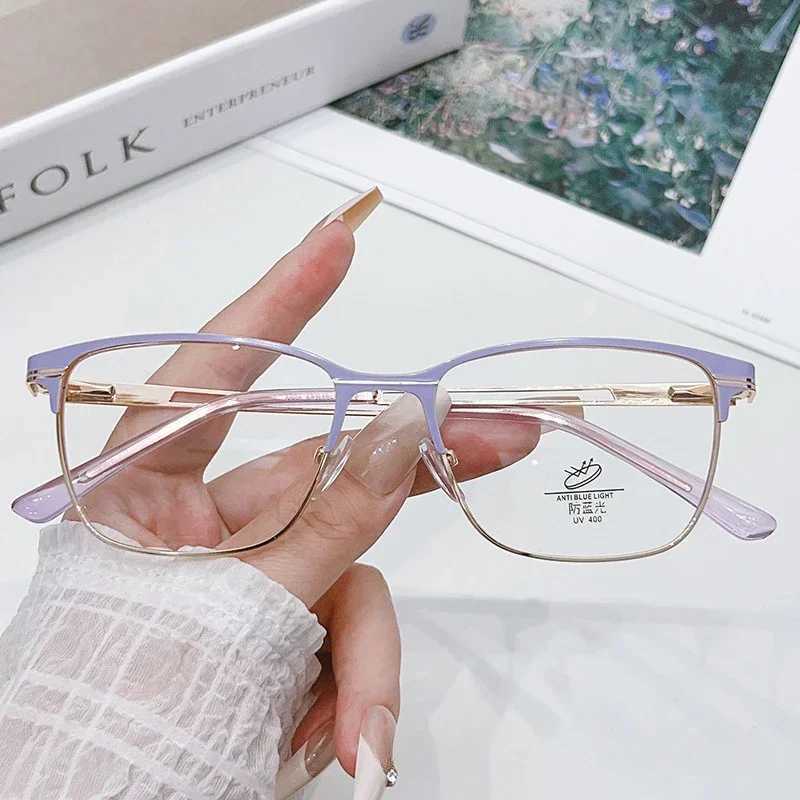New Ultra Light Anti Blue Light Glasses for Women Fashion Square Eyeglass Frame for Men Myopia Glasses Clear Glasses EyewearX241008