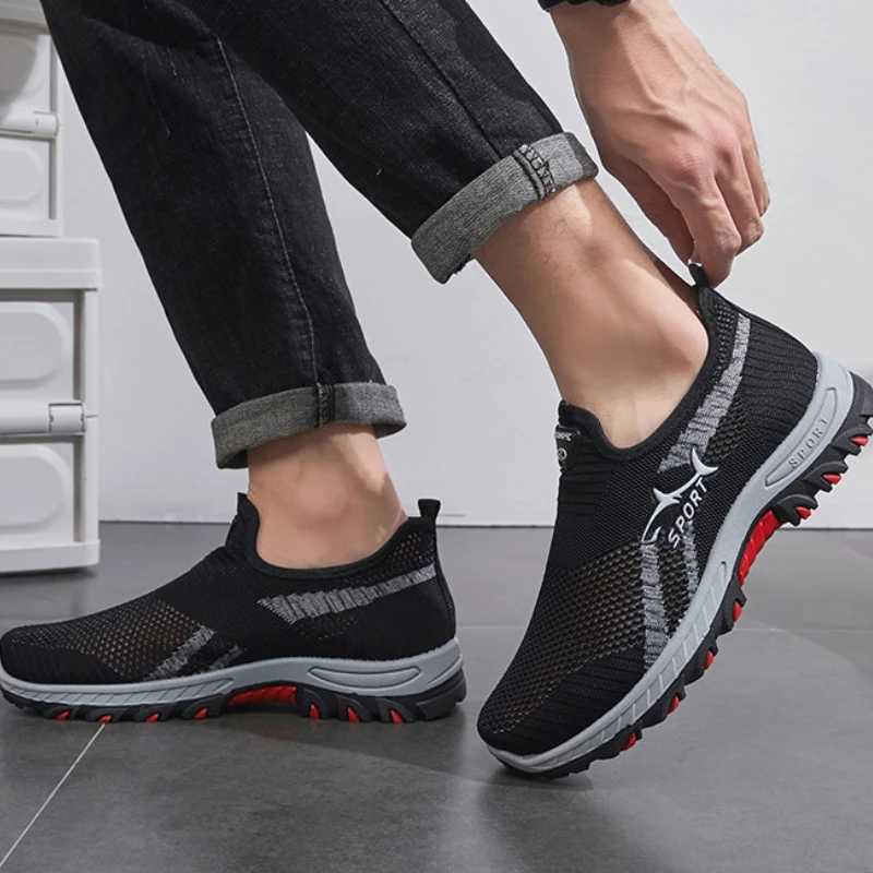 Breathable mens sports shoes summer mens casual shoes comfortable and non slip outdoor mens driving and jogging shoes Y241008