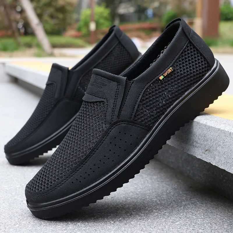 Canvas shoes mens classic Loafers mens casual breathable Versatile Walking Flat mens sports shoes Plus size Y241008