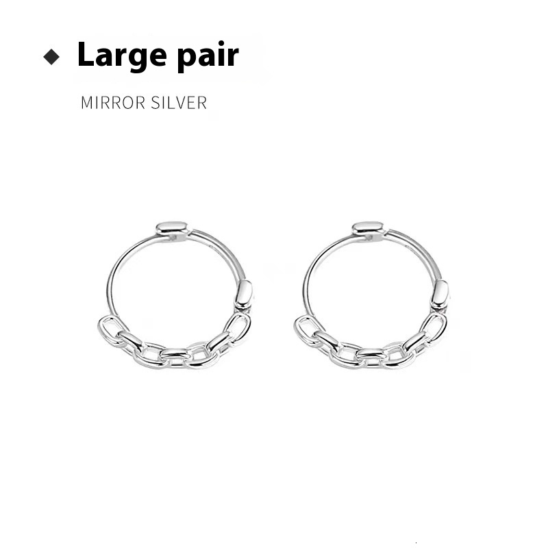Needle Earrings 2024 New Buckles, Circles, Netizens, Female Earrings, Punk Ins Trend