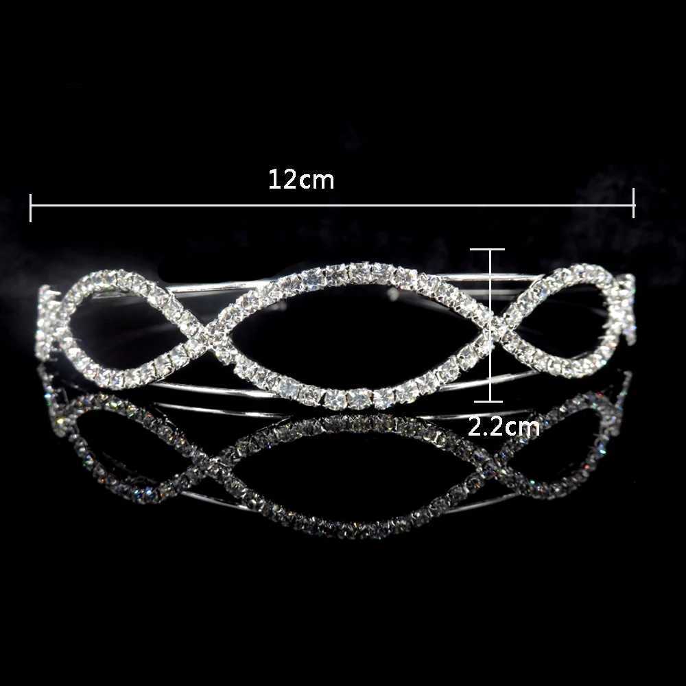 AINAMEISI Fashion Bridal Hair Accessories Womens Hair Pearl Crystal Water Diamond Wedding Crown Headwear Wedding Hair Jewelry W241007