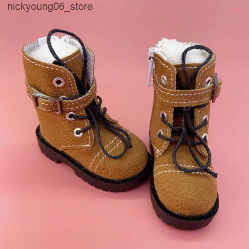 Boots Tilda 7cm 1/4 BJD Doll Toy ShoesLovely Mini Cute Shoes Simulation Leather Boots for Dolls Minifee High Quality Doll Accessories L240910