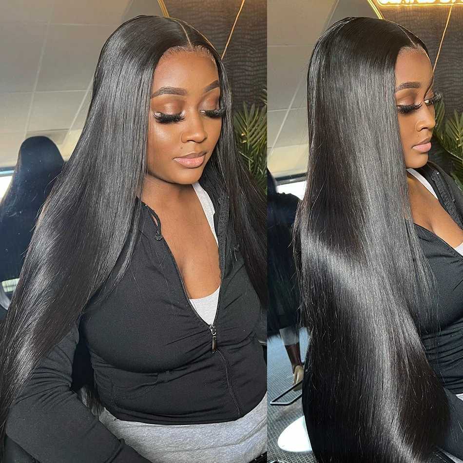Straight Pre Cut Glueless Wig 100% Human Hair Ready To Wear And Go Pre Plucked HD Lace Wigs Real Human Hair For Women BrazilianXJ241008