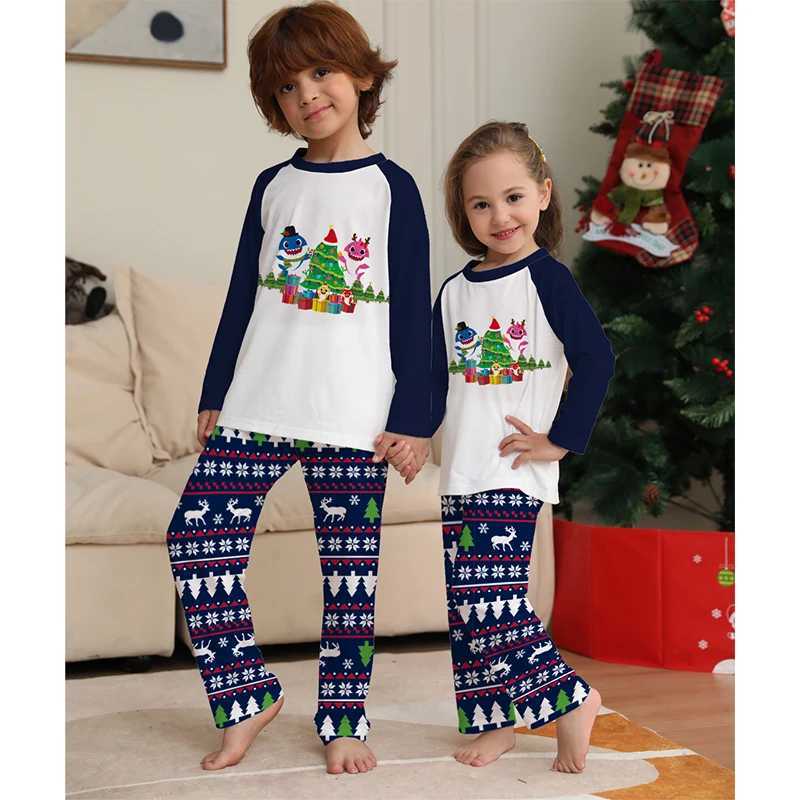 Christmas Matching Family Pajama Set 2024 Christmas Elf Costume Adult Father Mother Children T-shirt Pajama Appearance Set W241008