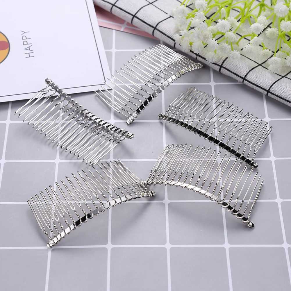 5 pieces of metal fine tooth fork combs to replace wedding decoration brides hair DIY jewelry accessories headwear combs W241007