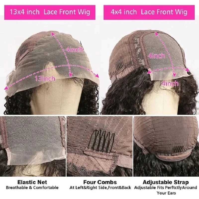 99j Short Curly Bob Lace Front Wigs Human Hair 4x4 99j Burgundy Lace Front Closure Wigs Human Hair Wig 13x4 Bob Lace Frontal WigXJ241008