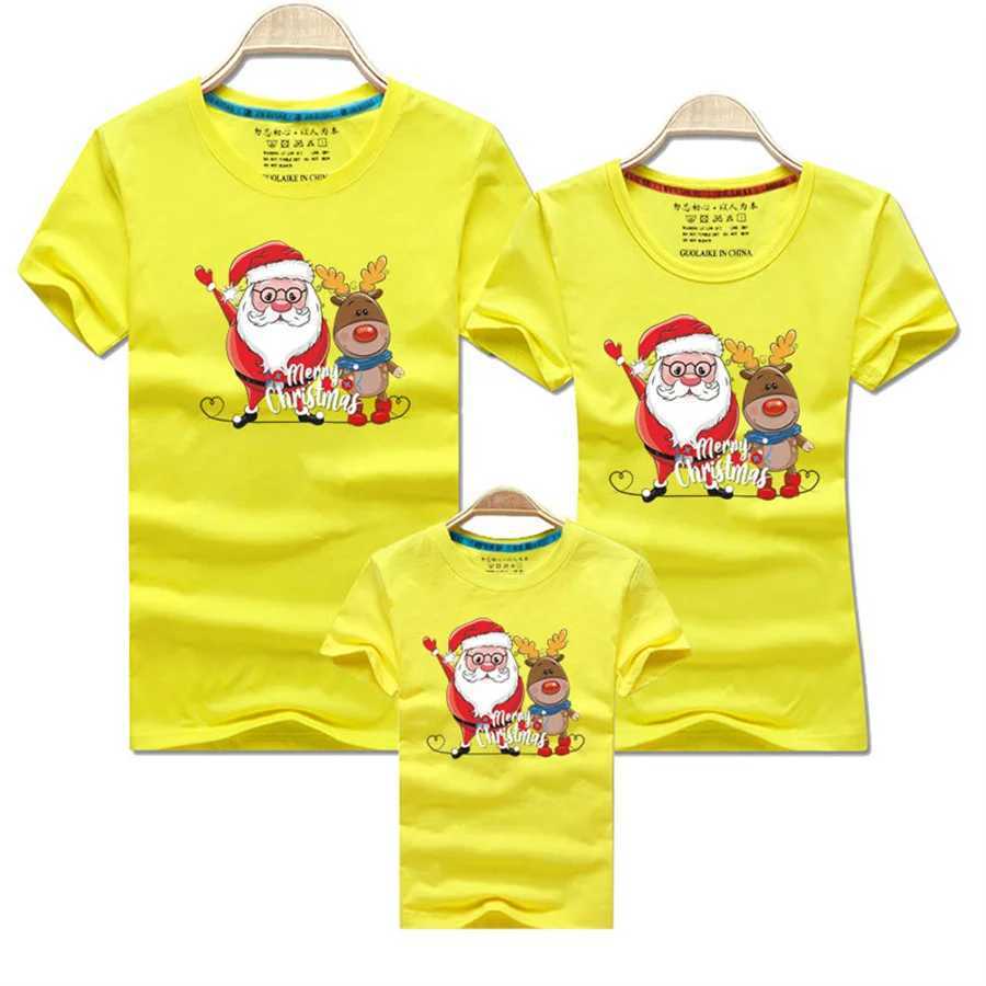 Christmas Family Appearance Mom and Me Clothes Adult Childrens T-shirt Baby jumpsuit Father Mother Daughter Son Match Family Clothing W241008