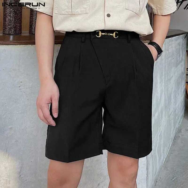 Mens Casual Shorts Button Solid Color Summer Jogger Mens Street Clothing 2023 Korean Fashion Casual Mens Shorts S-5XLW240713