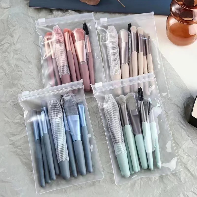 8Pcs makeup brush set makeup concealer brush powder blusher loose powder brush eye shadow highlights basic brush beauty tools 241008