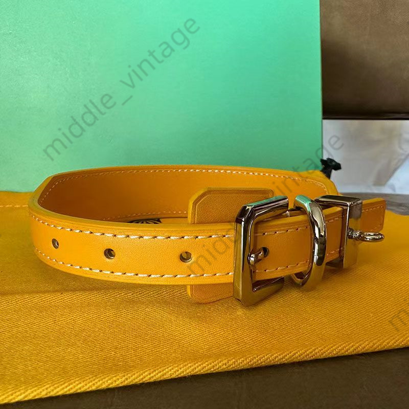 Ins Classic High-end Cow Leather Pet Collar Large, Medium And Small Dogs Dog Leash Set Gift Box