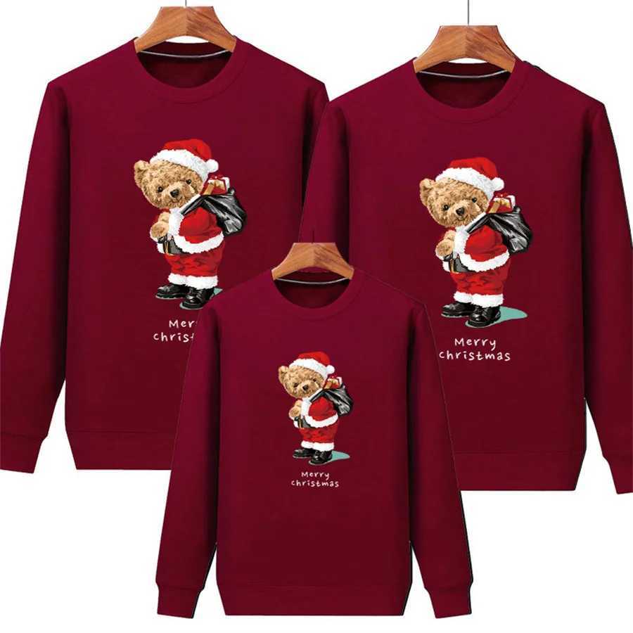 Family Christmas sweaters cute deer print jerseys Navidad family pajamas Christmas couple outfits baby family matching outfits W241008