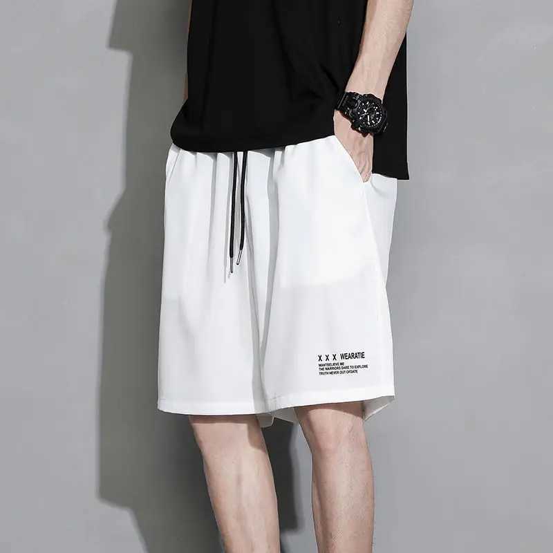 Ultra thin style breathable plus size mens shorts solid and loose for summer sports quick drying fully matched with comfortable pantsW240713