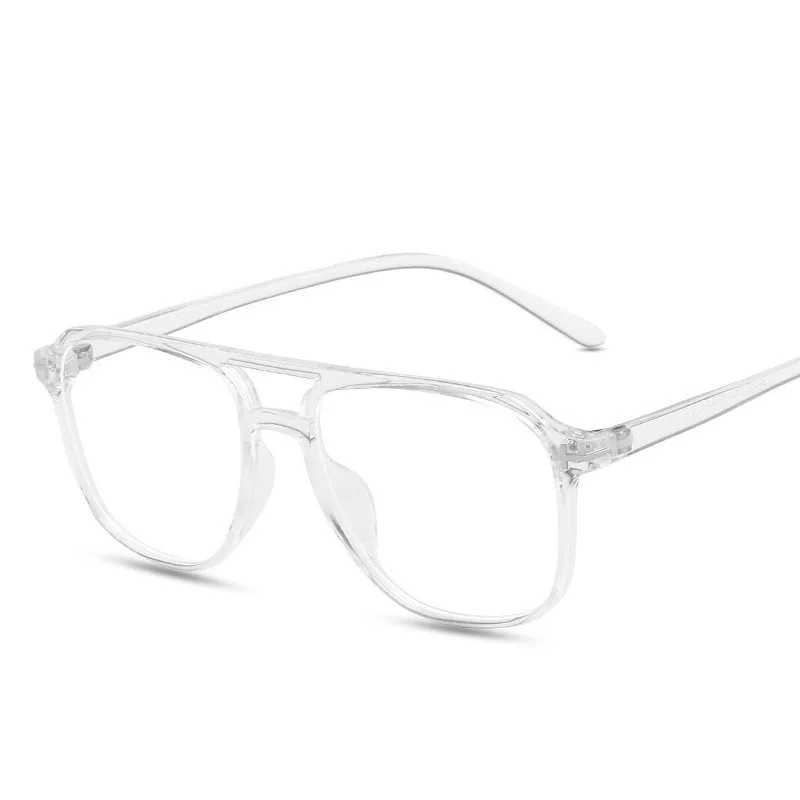 Women Anti Blue Light Glasses Large Frame Optical Eyeglasses Trend Transparent Computer Tablet Men Game Comfortable EyewearX241008