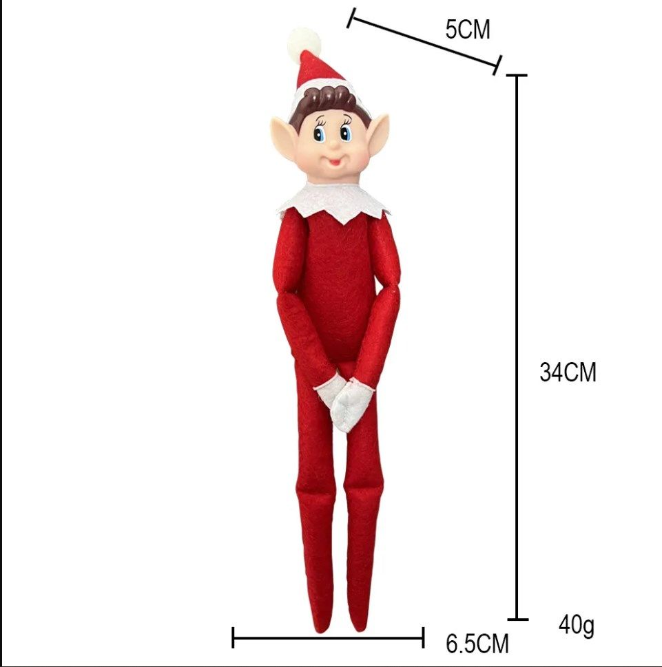 2024 New Cute Elf Dolls Christmas Tree Decorations Ornament Car Interior Home Accessories Party Favors FY8929