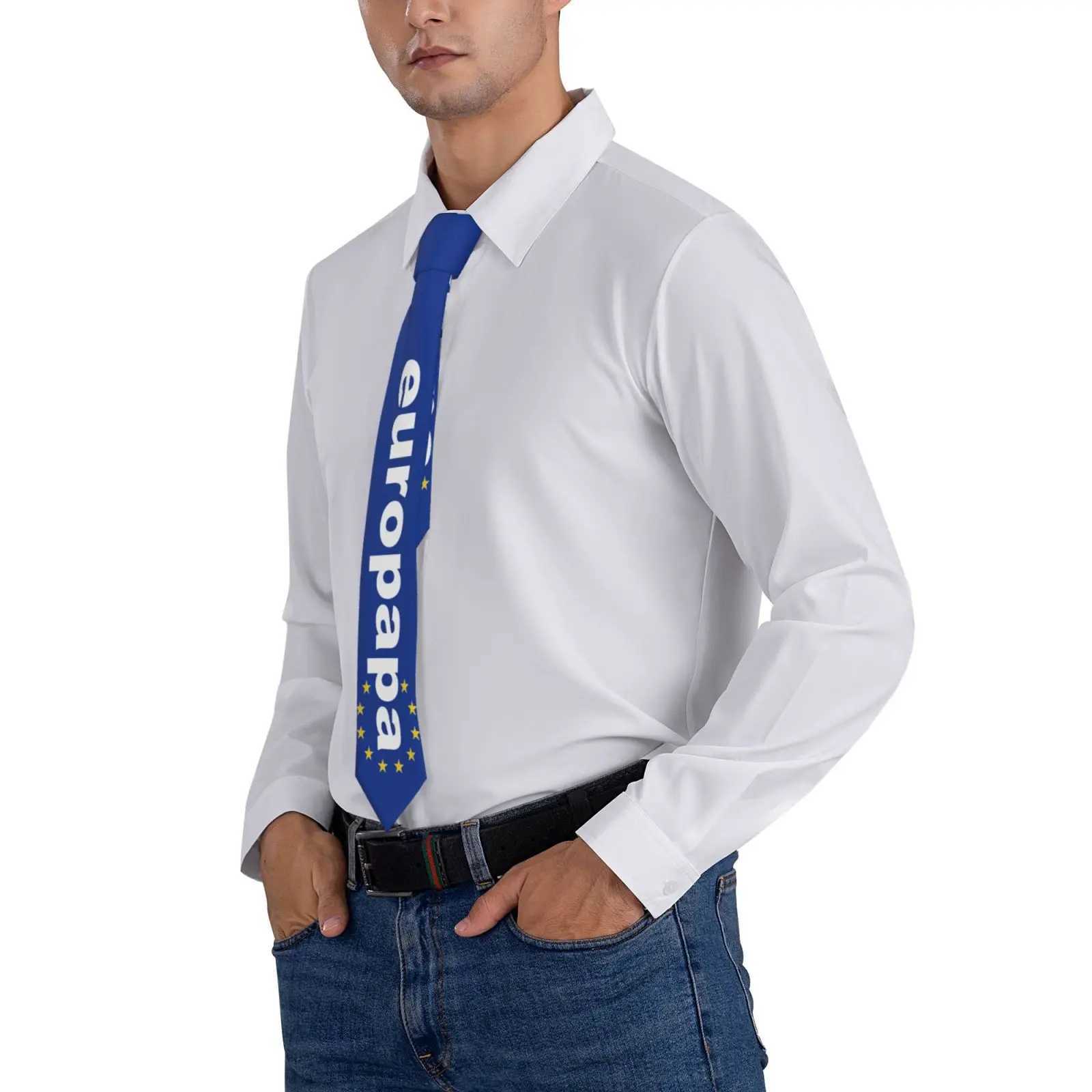 Joost Klein Europapa Tie Eurovisits 2024 Dutch Tie Vintage Casual Tie Mens Daily Wearing Tie Accessories W241007