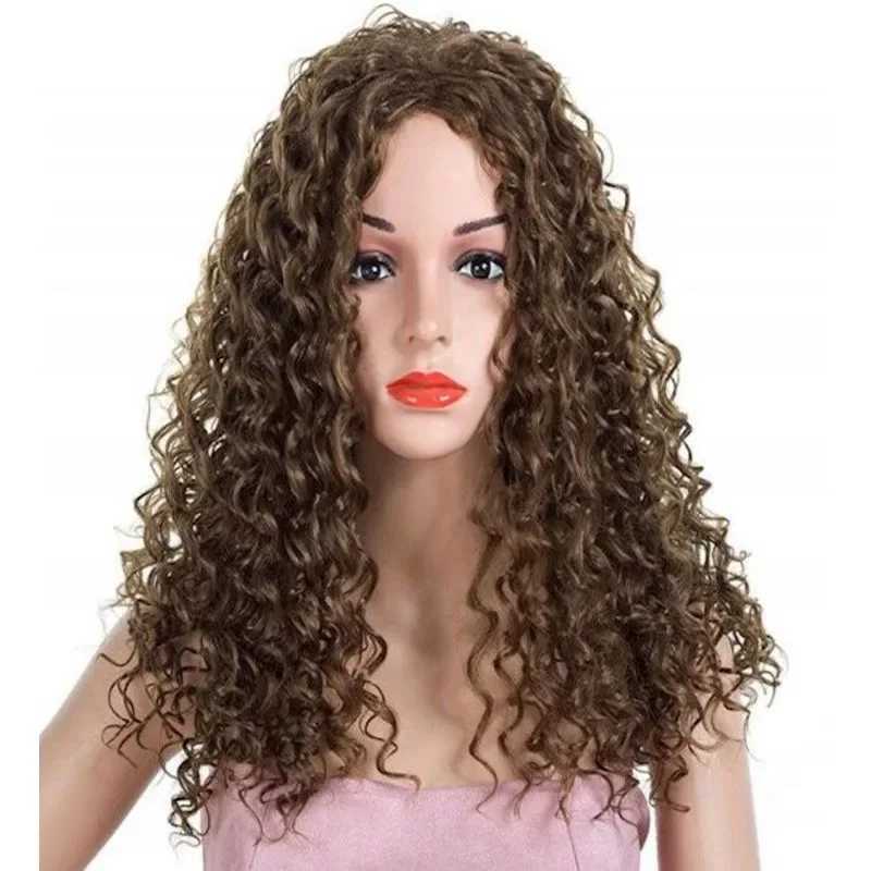 African Small Curly Explosive Head Lace Wigs Womens Hair Manufacturer Wholesale Full Head Cover Fake Wig European StyleXJ241008