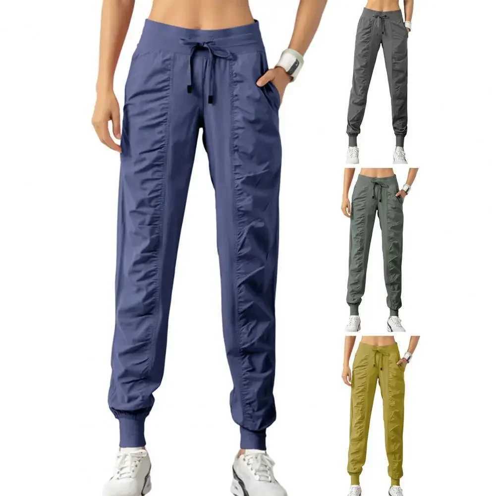 Stylish High Waist Drawstring Soft Breathable Fabric Ankle-banded Loose for Sports Women Pants Comfortable Womens Cargo PantsX241008