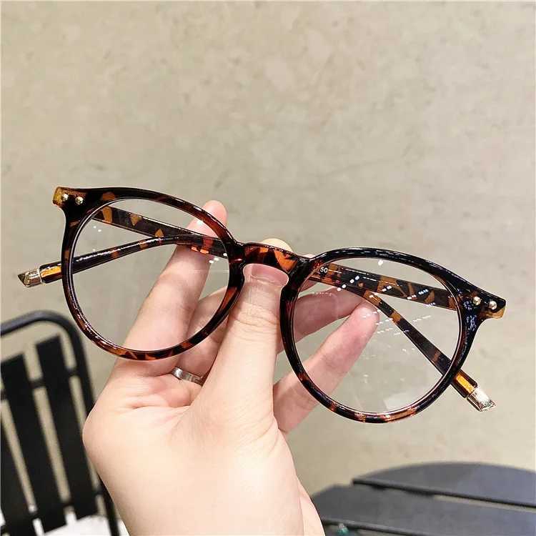 Vintage Round Optical Glasses Women Men Anti Blue Light Eyeglasses Frame Prescription Transparent Lens Spectacle Frame UnisexX241008