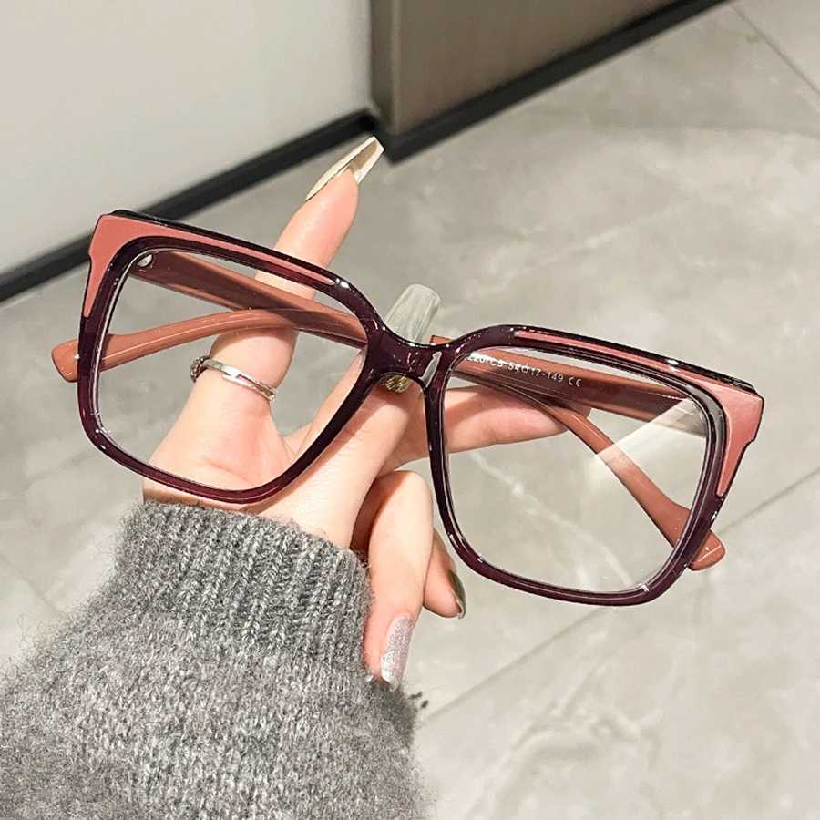 TR90 Square Optical Eyeglasses Frame Transparent Computer Glasses Women Brand Design Fashion Eyewear Ladies Luxury Eye GlassesX241008