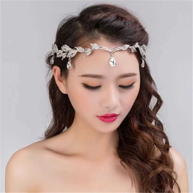 Diamond Wedding Bridal Front Chain Crystal Bridal Headwear W241007