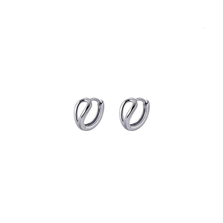 Needle Simple Hollow Ear Buckle Edition Smooth Water Drop Small Women's Earring Earrings