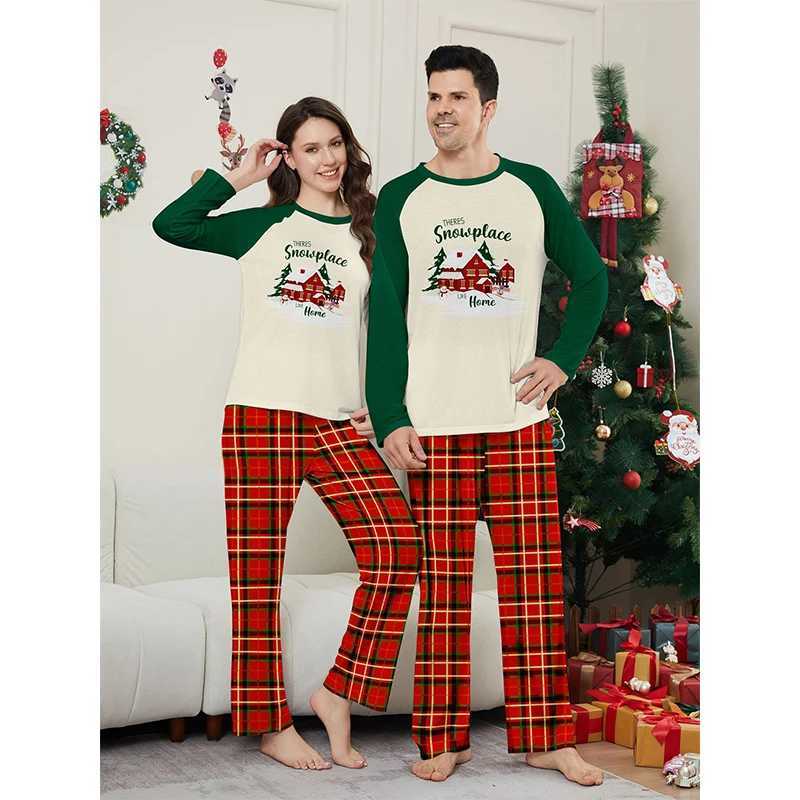 Christmas Match Family Pajama Set 2024 New Christmas Adult Mother Father Childrens Set Baby jumpsuit Pajama Family Appearance Pajama W241008
