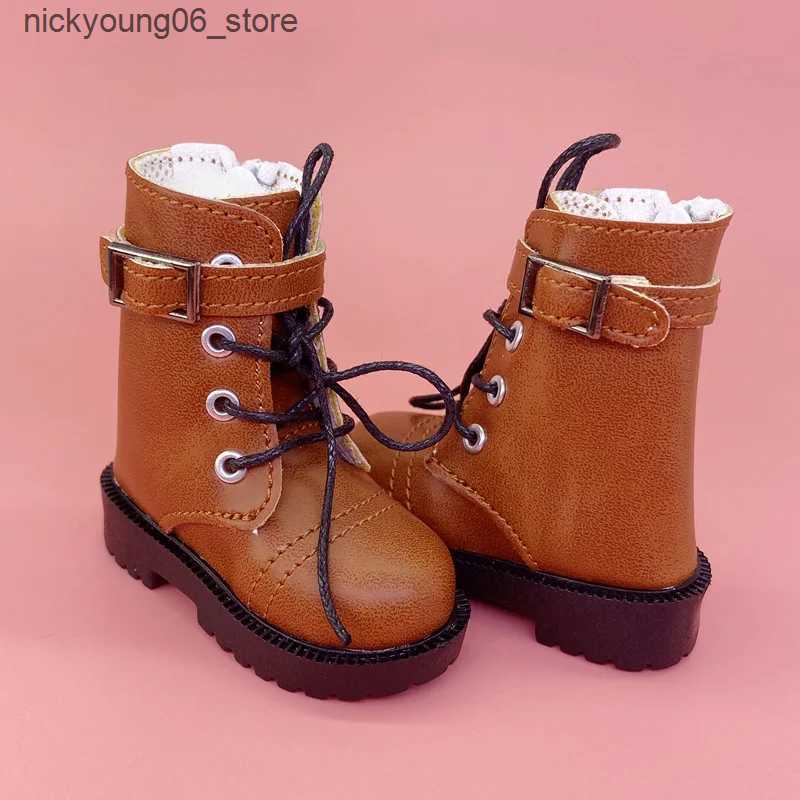 Boots Tilda 7cm 1/4 BJD Doll Toy ShoesLovely Mini Cute Shoes Simulation Leather Boots for Dolls Minifee High Quality Doll Accessories L240910