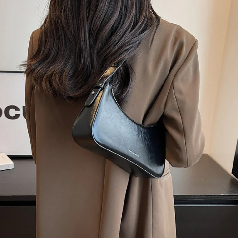 Small Cute Underarm Shoulder Bags For 2024 Trend Design Leather Handbags And Purses Y2k Sier Red Hand Women Bag